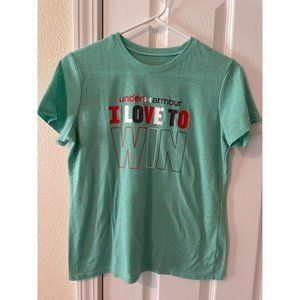 Under Armour Heat Gear Love to Win Youth Girls Loose T Shirt YXL